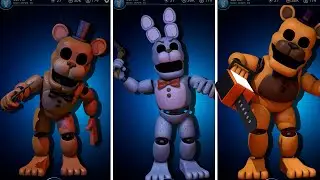 Security Animatronics (Fredbear & Friends Left to Rot) Workshop Animations - FNAF AR