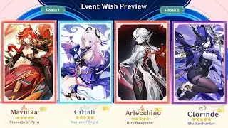 5.3 BANNER UPDATES! ARLECCHINO AND CLORINDE RERUNS GENSHIN IMPACT