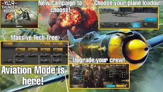 War Thunder Mobile Aviation Mode is Here! | Tech Tree Reveal, New Crew System, and Loadout Mechanics