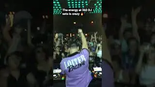 The energy at 360 DJ sets is crazy 🔥#shorts
