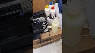 Пример, обзор принтера epson l18050, переделанного в DTF станок