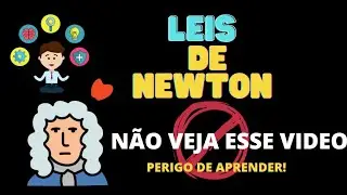 Três Leis de Newton em forma de mapa mental @CuriosoMundoDIY