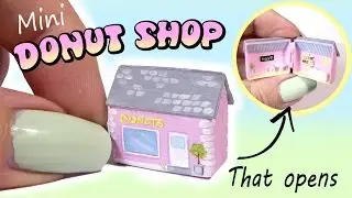Mini Donut Shop Tutorial // DIY Doll / Dollhouse