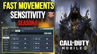 🔥Best Sensitivity Settings in Season 6 Cod Mobile | br sensitivity codm 2023