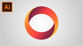 Create a Gradient Round Logo in Adobe Illustrator CC Tutorial 2022