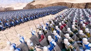 MEDIEVAL ARMY LAY SIEGE TO BRIDGE- Ultimate Epic Battle Simulator - UEBS