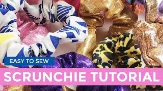 Make a Hair Scrunchie the easy way!  How to make a hair scrunchie