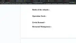 Battle of the Atlantic - Operation Torch