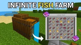 Best AFK Fish Farm in Minecraft Bedrock 1.21! (MCPE/Xbox/PS4/Nintendo Switch/Windows10)