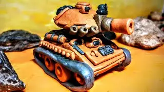 Как сделать Шеридан - Stopmotion, Покадровая лепка - Мультики про танки
