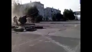 Российские террористы ведут артобстрел из жилых кварталов во время перемирия.