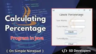 Calculating Percentage Program in java