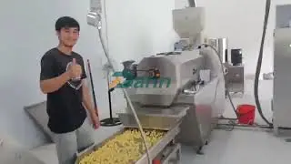 Amazing Food Processing Technology Natural Puff Snack machine Cripsy Snacks manufacturing  line
