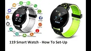 119 Plus Smart Watch Smart Bracelet Heart Rate men watch Wristband Android With Alarm Clock