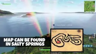 Fortnite  Salty Springs Treasure Map Follow The Treasure Map Found in Salty Springs Week 3
