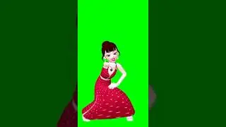 Girl green screen status video ||