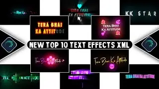 Top 10 alight motion text animation presets | text effect xml file | alight motion text presets