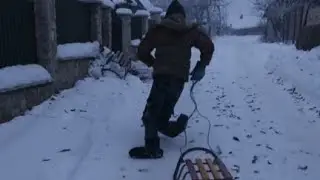 Дрифт на санках.