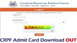 CRPF HCM & ASI Steno Admit Card 2023 | How to Download Admit Card 2023