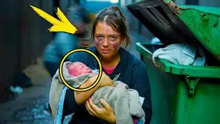 Бездомная нашла младенца в мусорном баке. То, что она с ним сделала Шокировало всех!