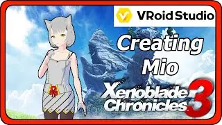 Making Mio in VRoidStudio, shading clothes and finishing hair