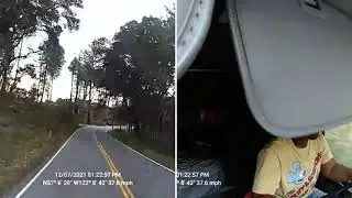 GPS Tracking Dashcam capture Driver mistakes -- Driver Not Injured