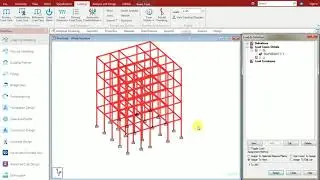 GENERAL LEARNING ON SUPPORT AND LOADING CONCEPTS - FIXED SUPPORT,DEAD & LIVE LOAD STAADPRO CONNECT