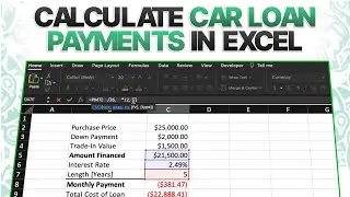 How To Calculate Car Loan Payments In Excel