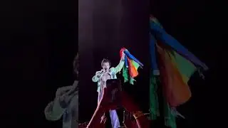 Harry styles with pride flag