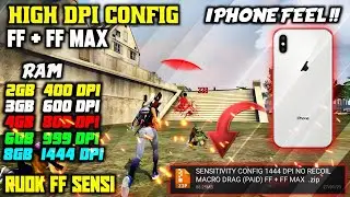 High Sensitivity Free Fire & Free Fire Max Config File ☑️ Anti Ban Iphone Feel !! OB38 #freefire