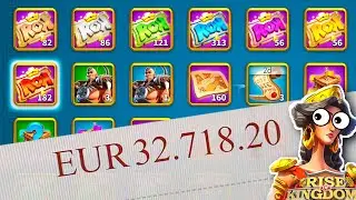 $ 32.000 Tokens purchased: 5 Days old Account - Rise of a King