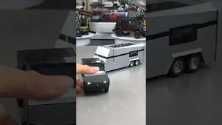 Model of Tesla Cybertruck camping version 