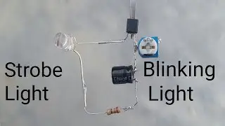 Strobe light effect and blinking light circuit with Transistor | Electro Fever