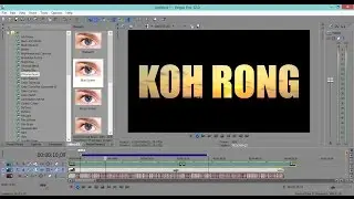 Sony Vegas Text Effect Tutorial | Transparent negative text by Khmer Knowledge