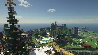 ShowcaseTour: PlanetMinecraft Survival [Spawn] A 360° Tour