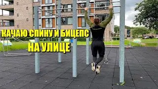 Моя Тренировка На Улице, Как Я Качаю Спину, Бицепс И Пресс