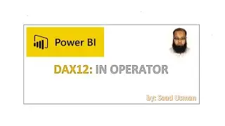 DAX12 - The IN operator