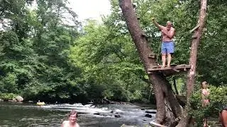 Swimming with kids in Cherokee