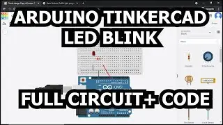 Tinkercad arduino led blink + CODE