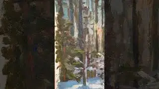 Этюд зимнего леса на состояние. Кострома.