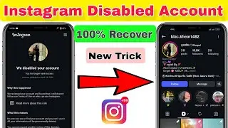 How To Fix Disabled Instagram Account  | Disabled Instagram Account Recovery 2026 