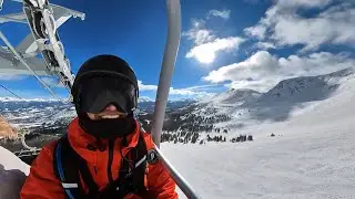 Ski at Serenity Bowl Extreme Terrain in Breckenridge(Hiking to the top of the mountain Peak6 3832m)