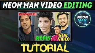#NEON MAN VIDEO EDITING TUTORIAL // how to edit videos for youtube in mobile kinemaster