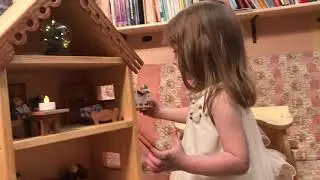 Домик и сани