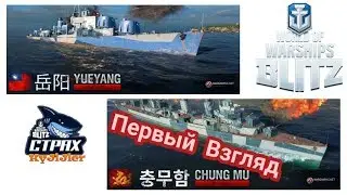 Wows Blitz ФЛОТ CTPAX: Chung Mu IX and YeuYang X Первый взгляд