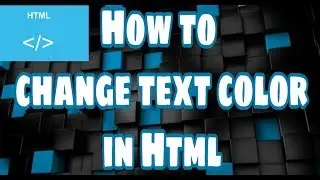 How to change the text color in HTML