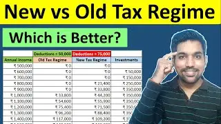 New Tax Regime vs Old Tax regime Which is Better? Income Tax Calculation Examples