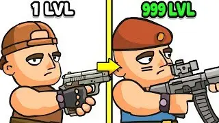 ЭВОЛЮЦИЯ МУЖИКА ЧТОБЫ УНИЧТОЖИТЬ ВСЕХ ТЕРРОРИСТОВ В ИГРЕ ANTI TERRORIST RUSH!