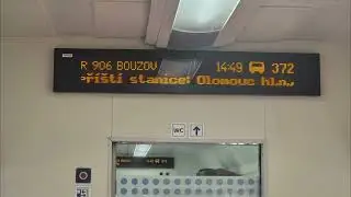 Hlášení ve vlaku R 906 Šumperk - Brno hl.n.