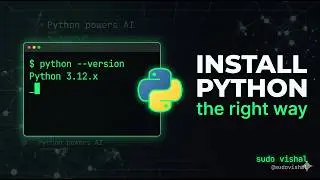 Python Setup for Beginners | Install Python, Check the Version in Terminal & Why Python Powers AI